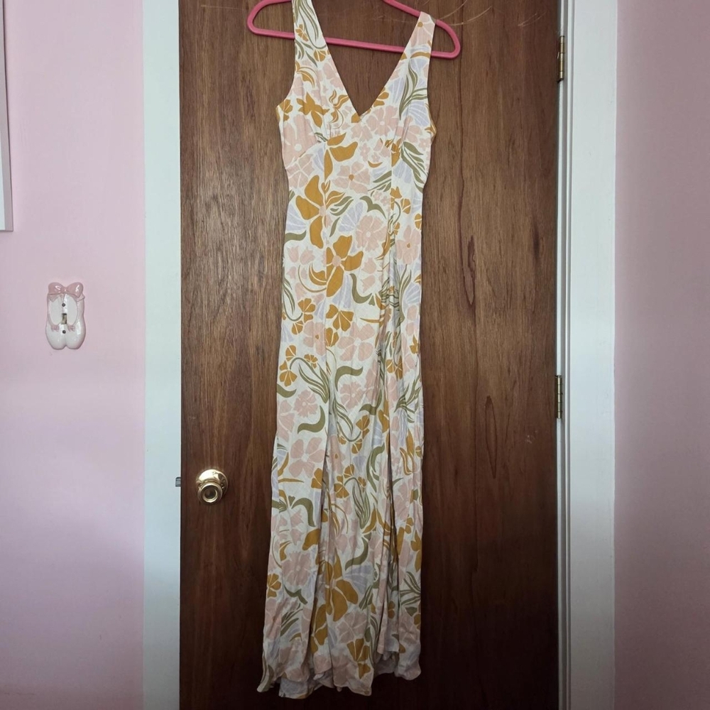 BNWT Paper Heart multi-colored floral maxi dress Size x-small - Picture 3 of 7